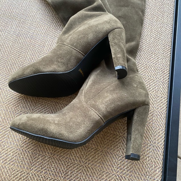 - Kaitlyn pan olive green knee boots new 7 - Picture 7 of 14